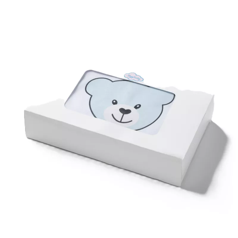 Decke mit Schlaufe, Lätzchen und Spucktuch für Jungen