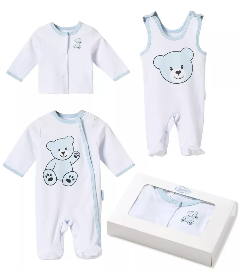 Strampler-Set mit Cardigan für Jungen