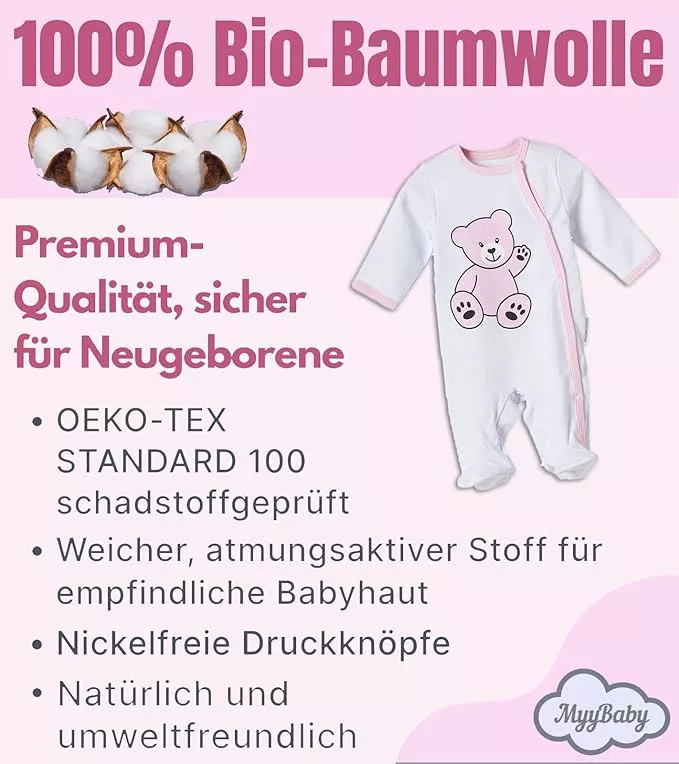 Strampler-Set mit Cardigan für Mädchen