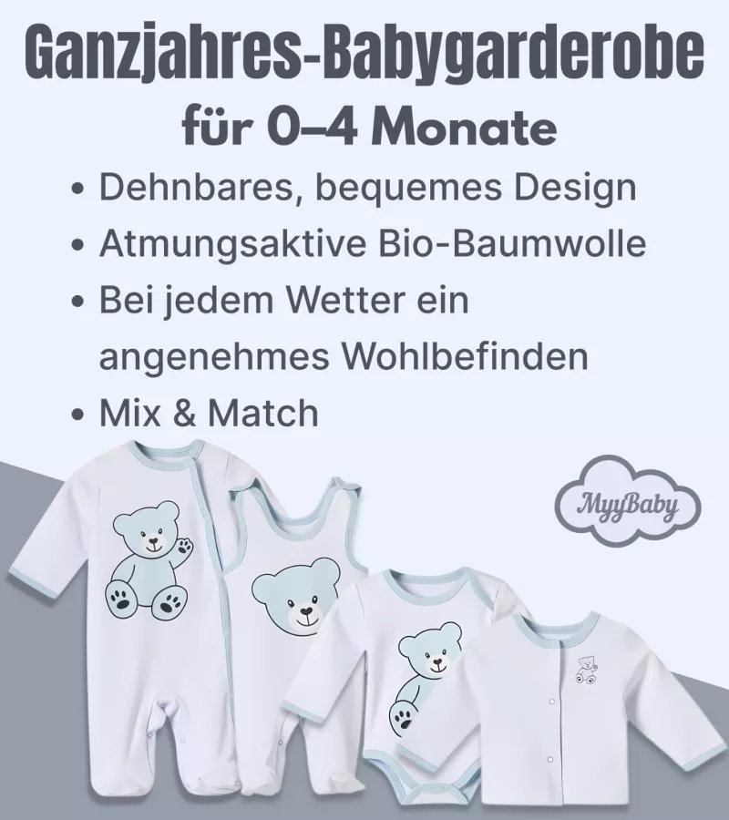Neugeborenen Set, Erstausstattung Baby Kleidung, Geschenkset. für Jungen