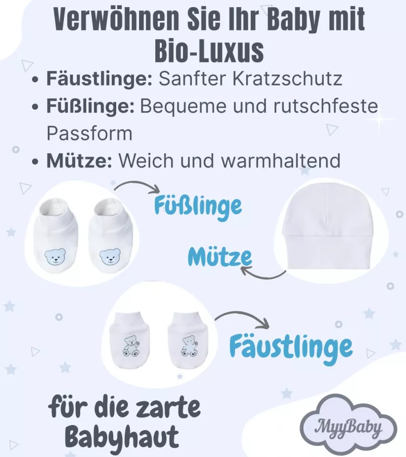 Neugeborenen Set, Erstausstattung Baby Kleidung, Geschenkset. für Jungen
