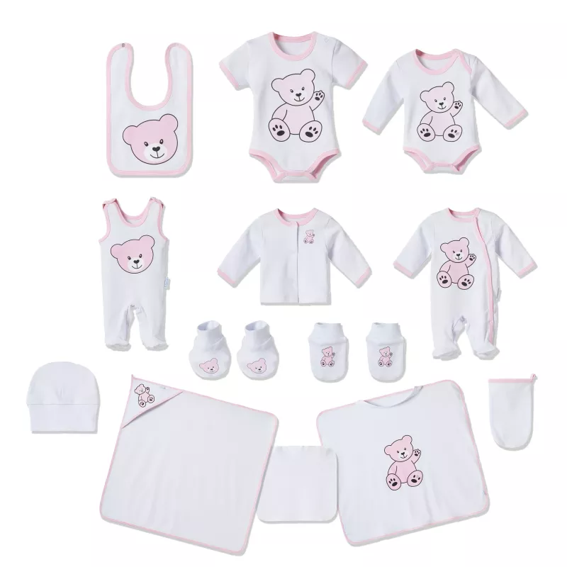 Neugeborenen Set, Erstausstattung Baby Kleidung, Geschenkset. für Mädchen