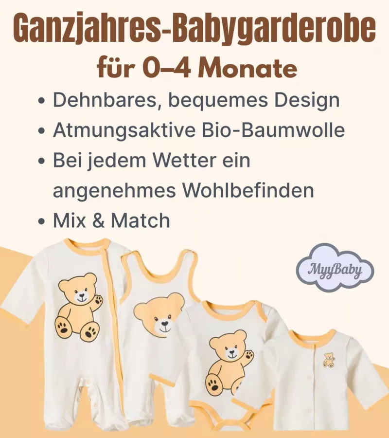 Neugeborenen Set, Erstausstattung Baby Kleidung, Geschenkset. für Neutral